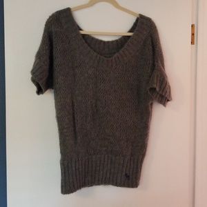 Gray Abercrombie sweater.warm.fuzzy